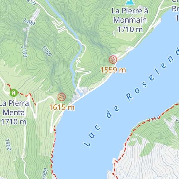 Map of Barrage de Roselend