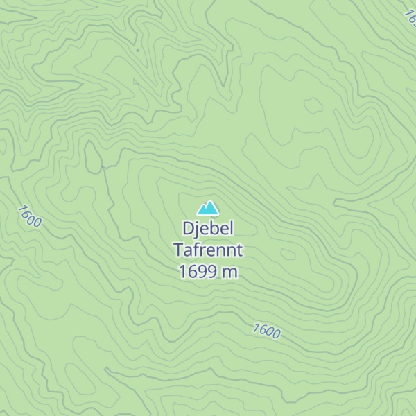 Map of Djebel Tafrennt