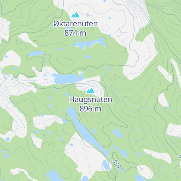 Map of Haugsnuten