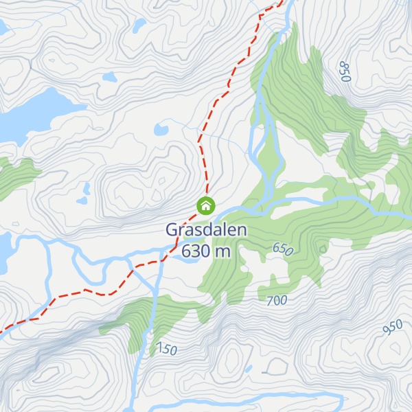 Map of Grasdalen