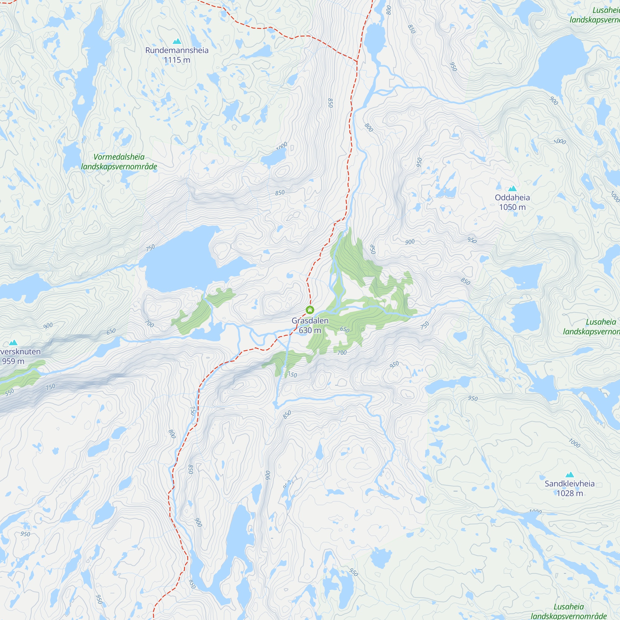 Grasdalen map