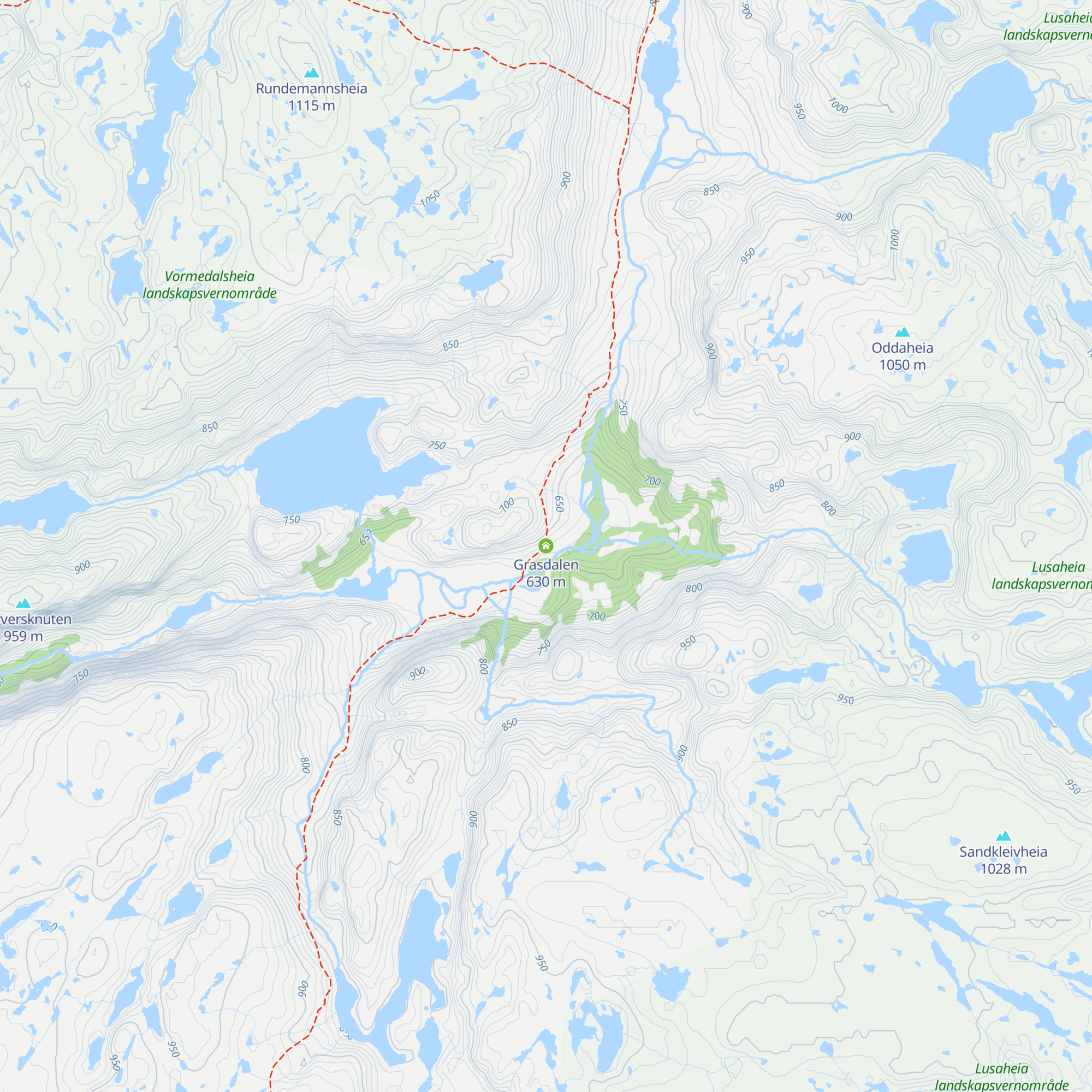 Grasdalen map