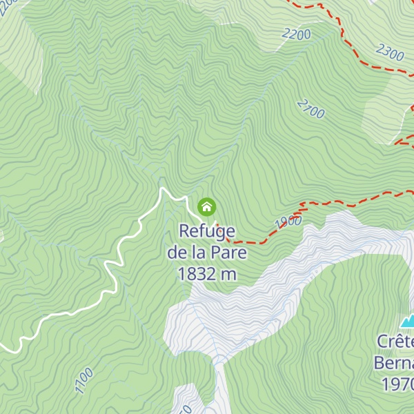 Map of Refuge de la Pare