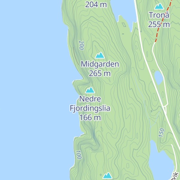 Map of Nedre Fjordingslia