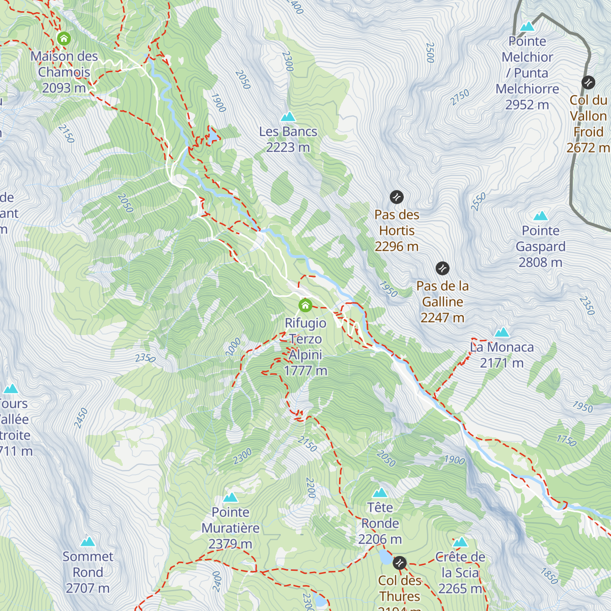 Rifugio Terzo Alpini map