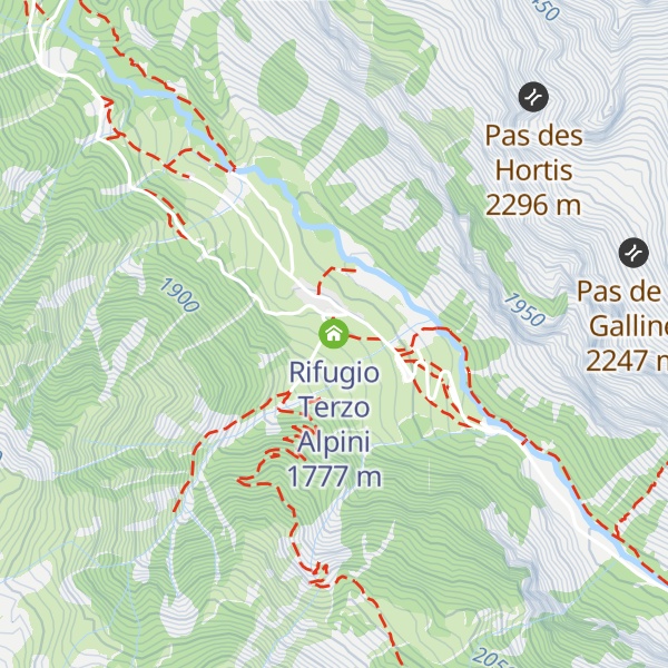 Map of Rifugio Terzo Alpini
