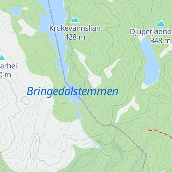 Map of Tjørbergan
