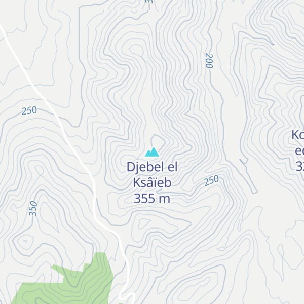 Map of Djebel el Ksâïeb