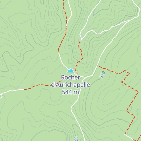 Map of Rocher d'Aurichapelle