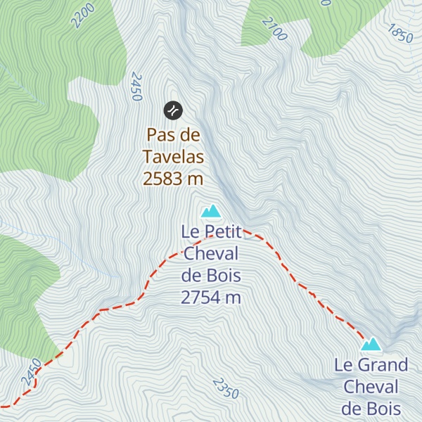 Map of Le Petit Cheval de Bois