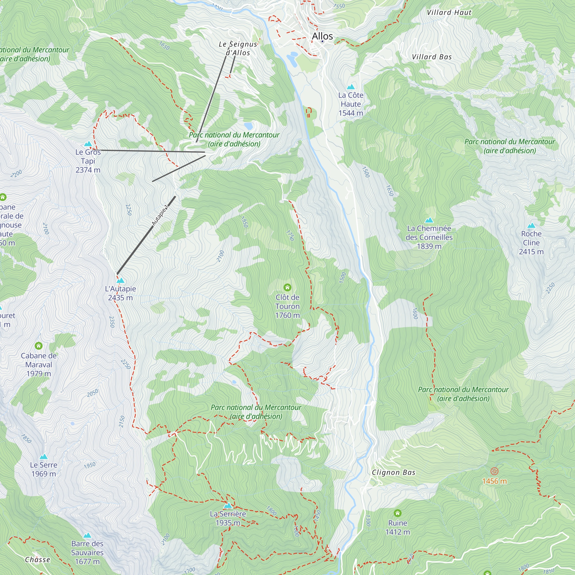 Clôt de Touron map