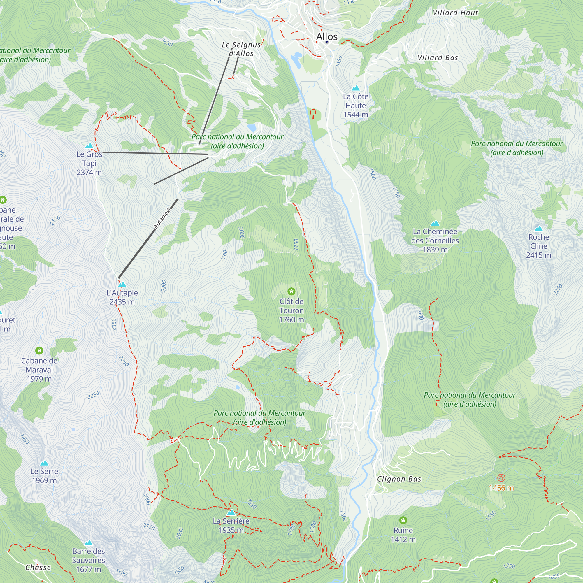 Clôt de Touron map