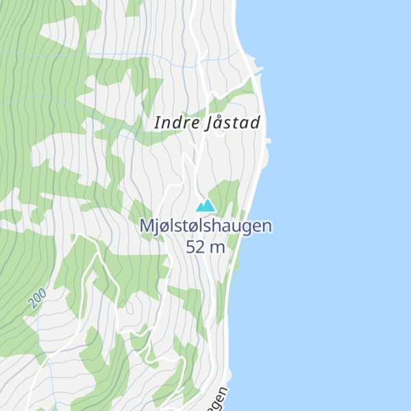 Map of Mjølstølshaugen