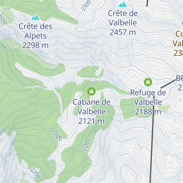 Map of Cabane de Valbelle