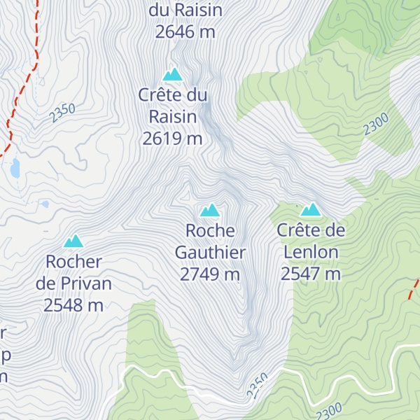 Map of Roche Gauthier