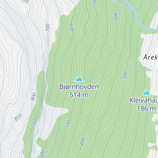 Map of Bjørnhovden
