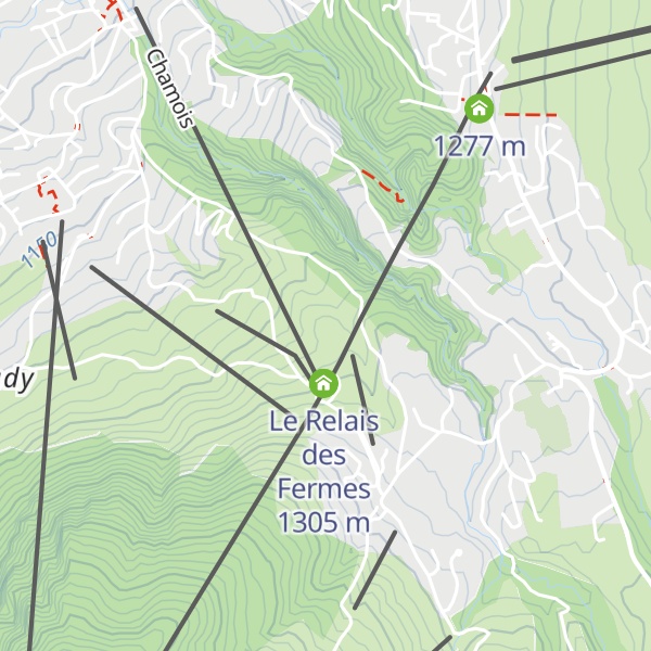 Map of Le Relais des Fermes