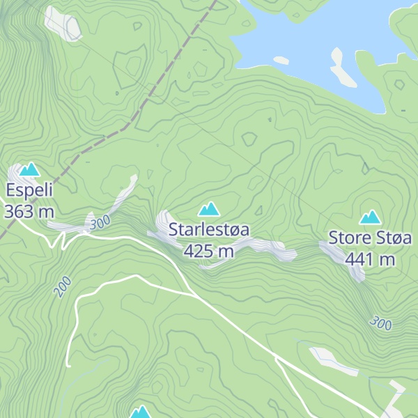 Map of Starlestøa