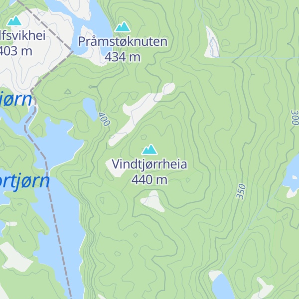 Map of Vindtjørrheia