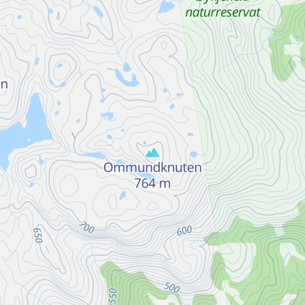 Map of Ommundknuten