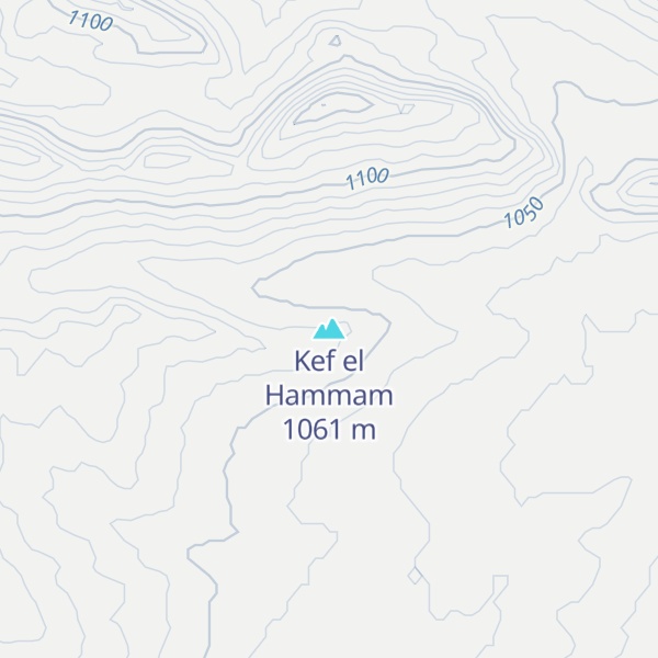 Map of Kef el Hammam