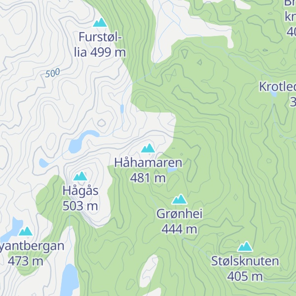 Map of Håhamaren