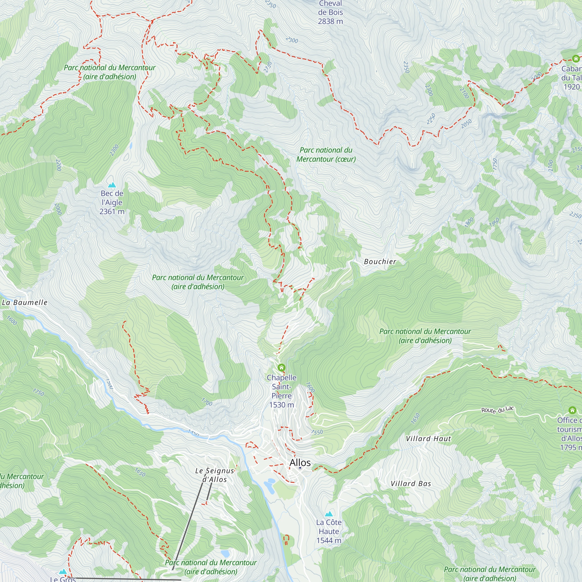 La Haute Colette map
