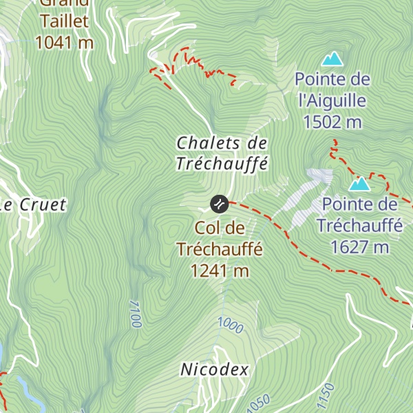 Map of Le Chamois