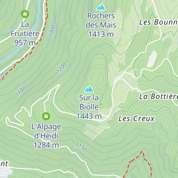 Map of Sur la Biolle