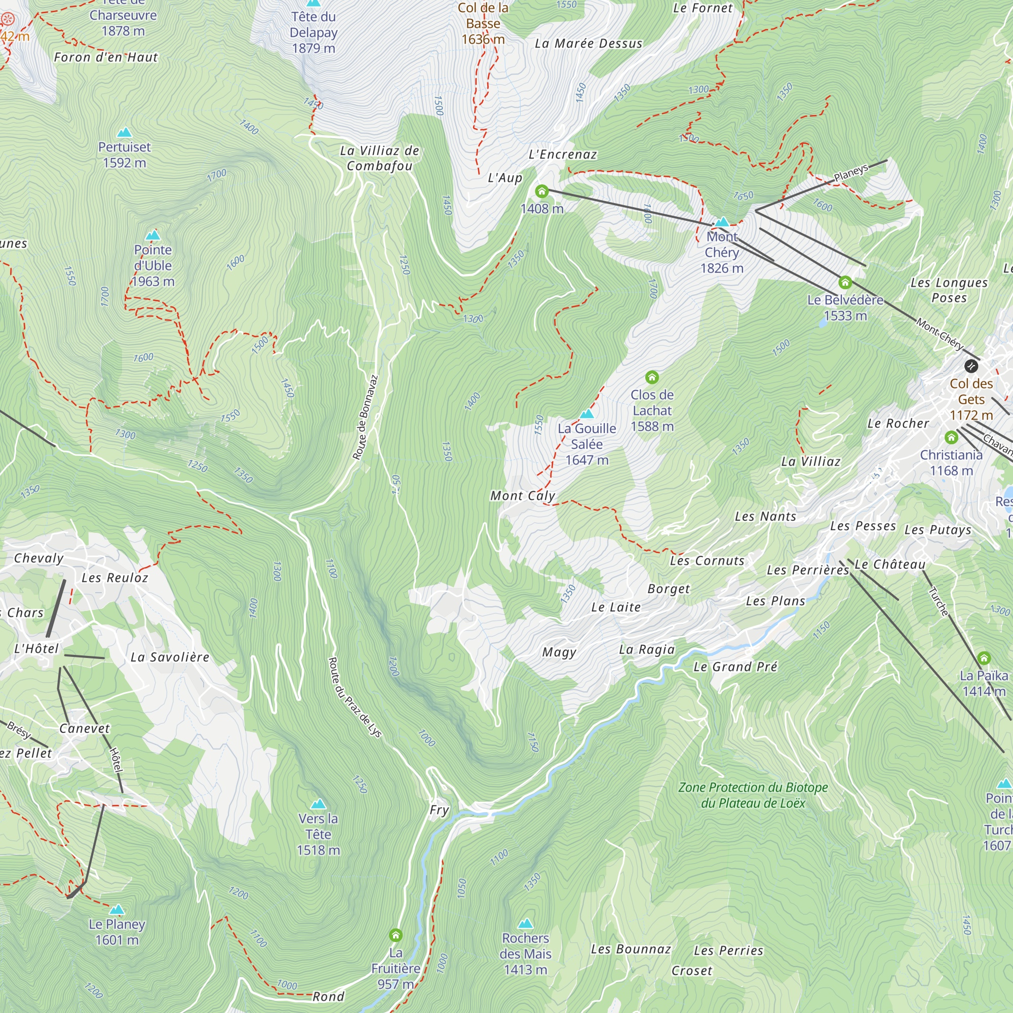 Les Chevrelles map