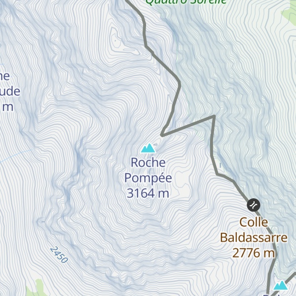 Map of Roche Pompée