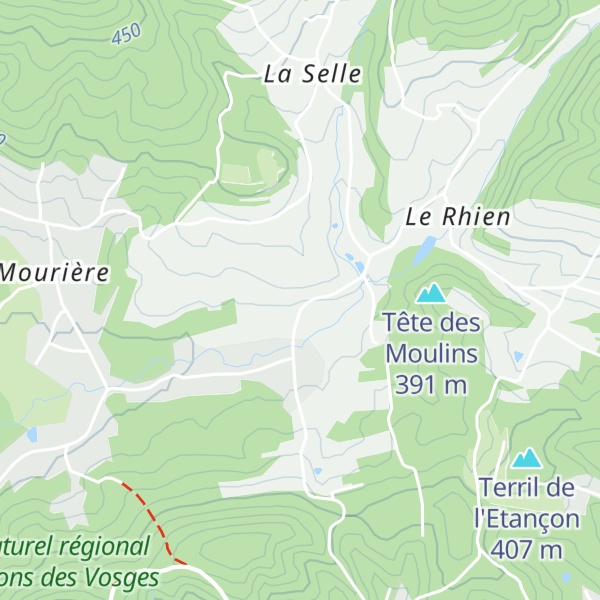 Map of Gîte L'Orière des Bois