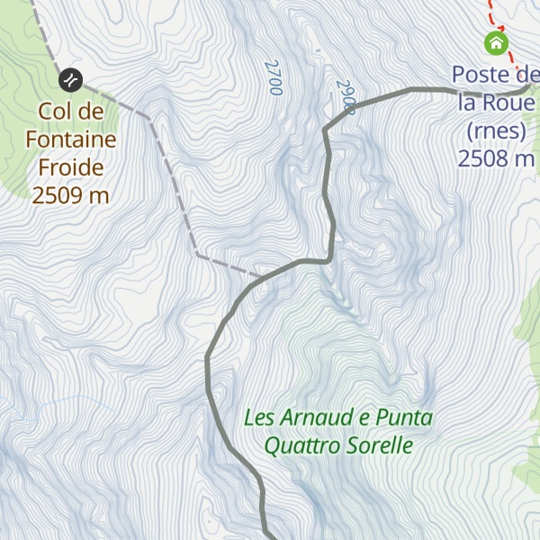Map of Cime de la Planette