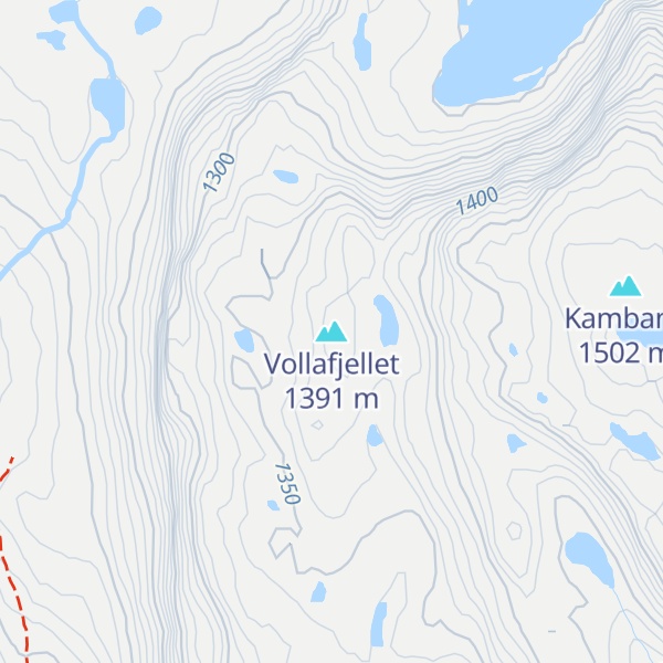 Map of Vollafjellet