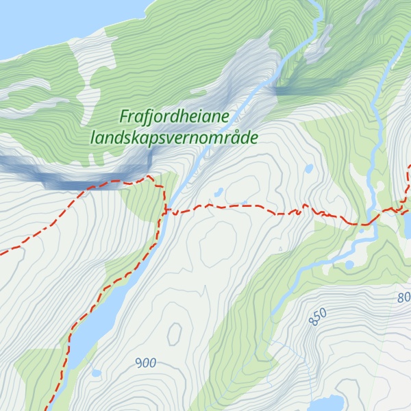 Map of Kjerag Emergency Shelter