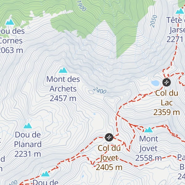Map of Dou du Sommet