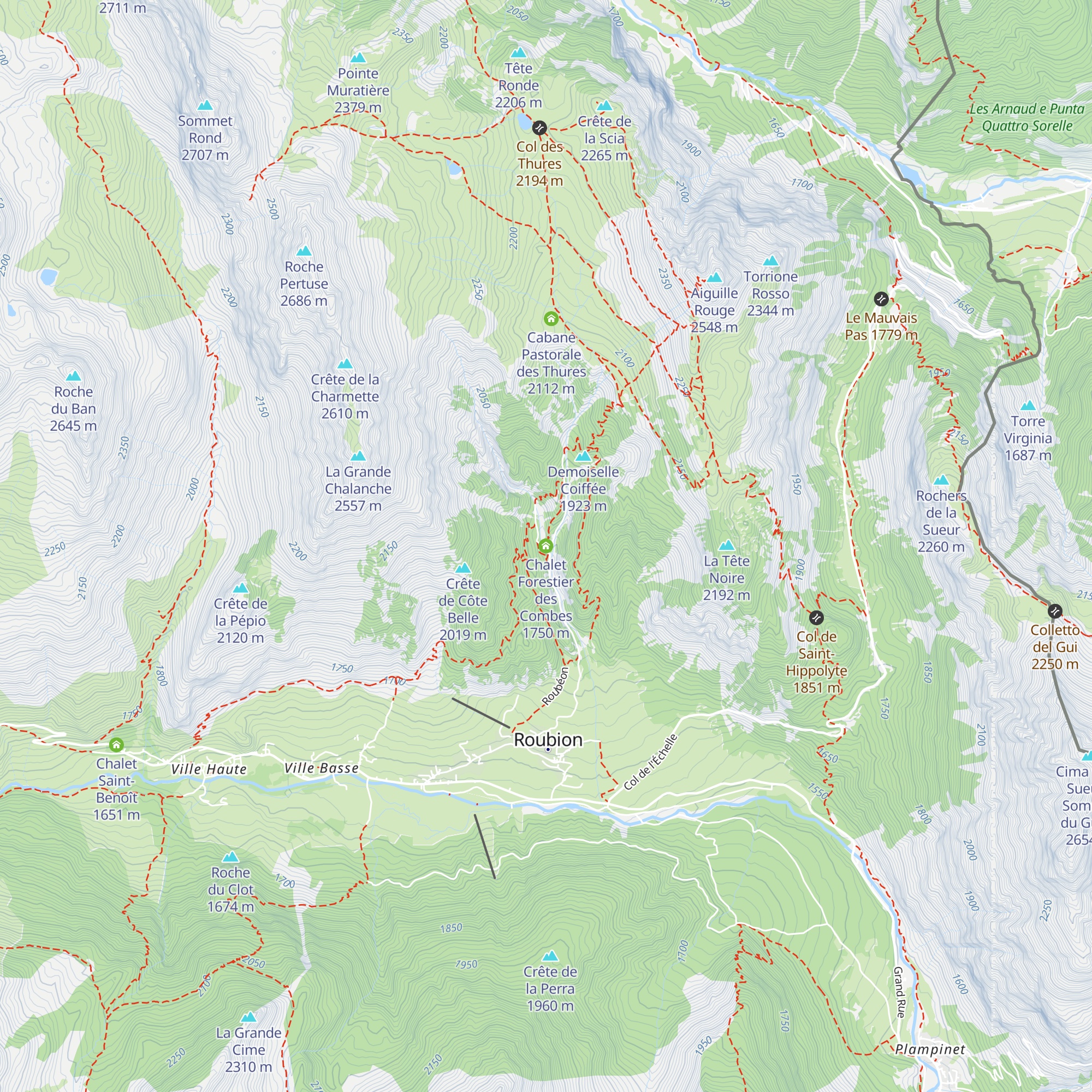 Chalet Forestier des Combes map