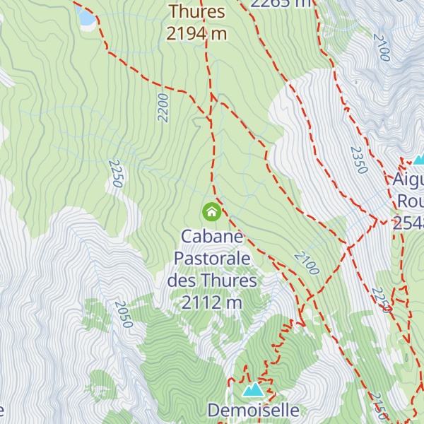 Map of Cabane Pastorale des Thures