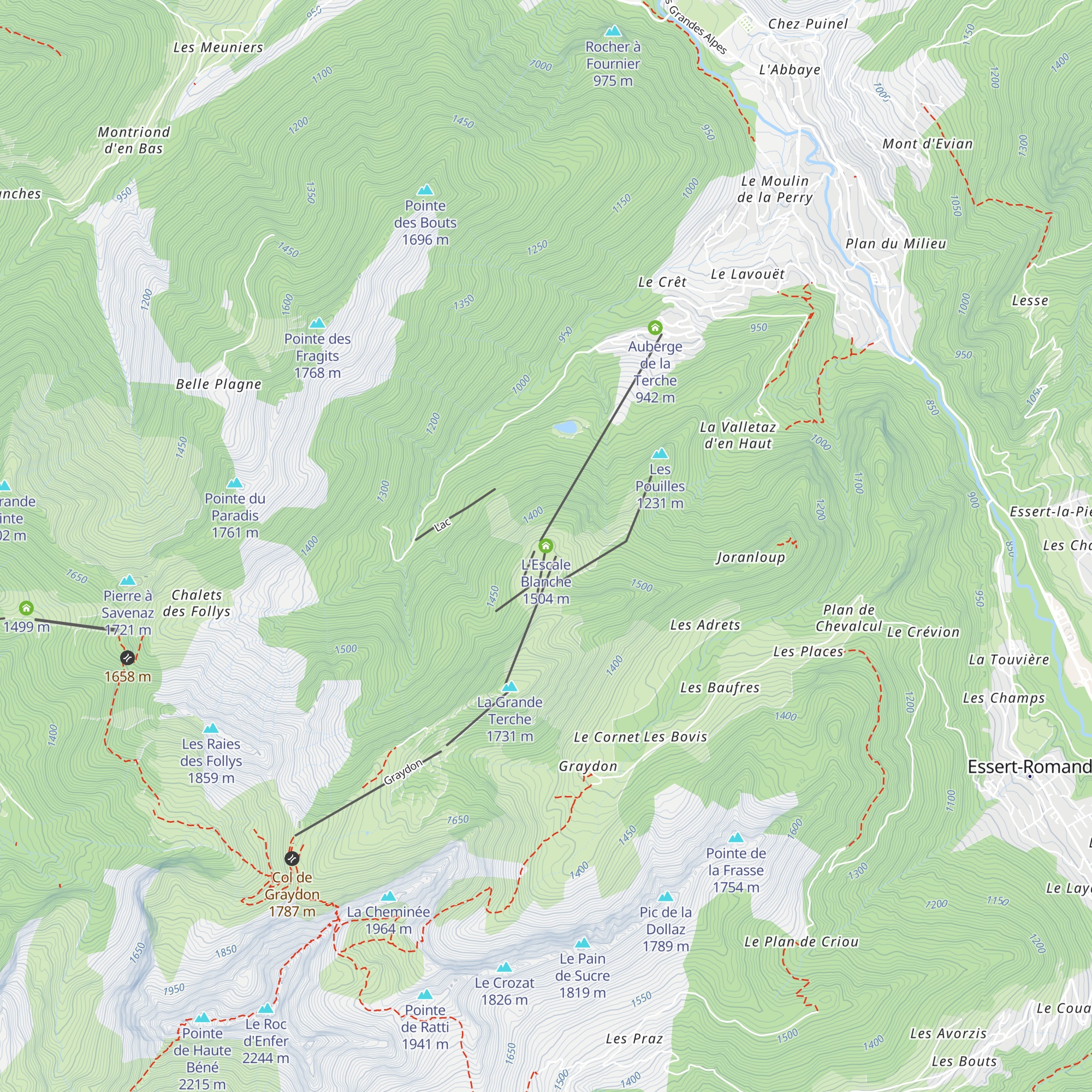 L'Escale Blanche map