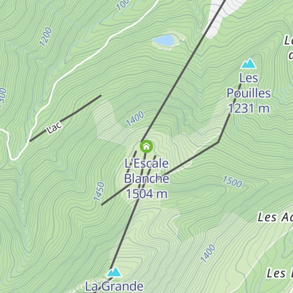 Map of L'Escale Blanche