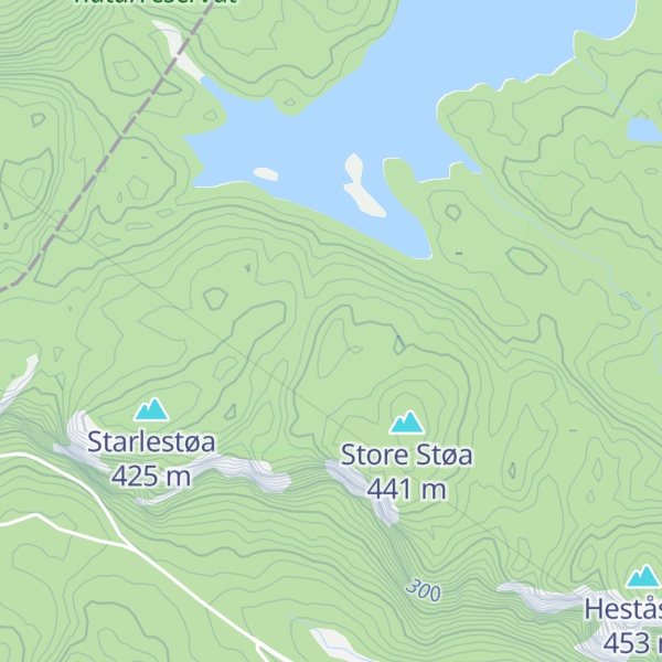 Map of Pinkesteinane