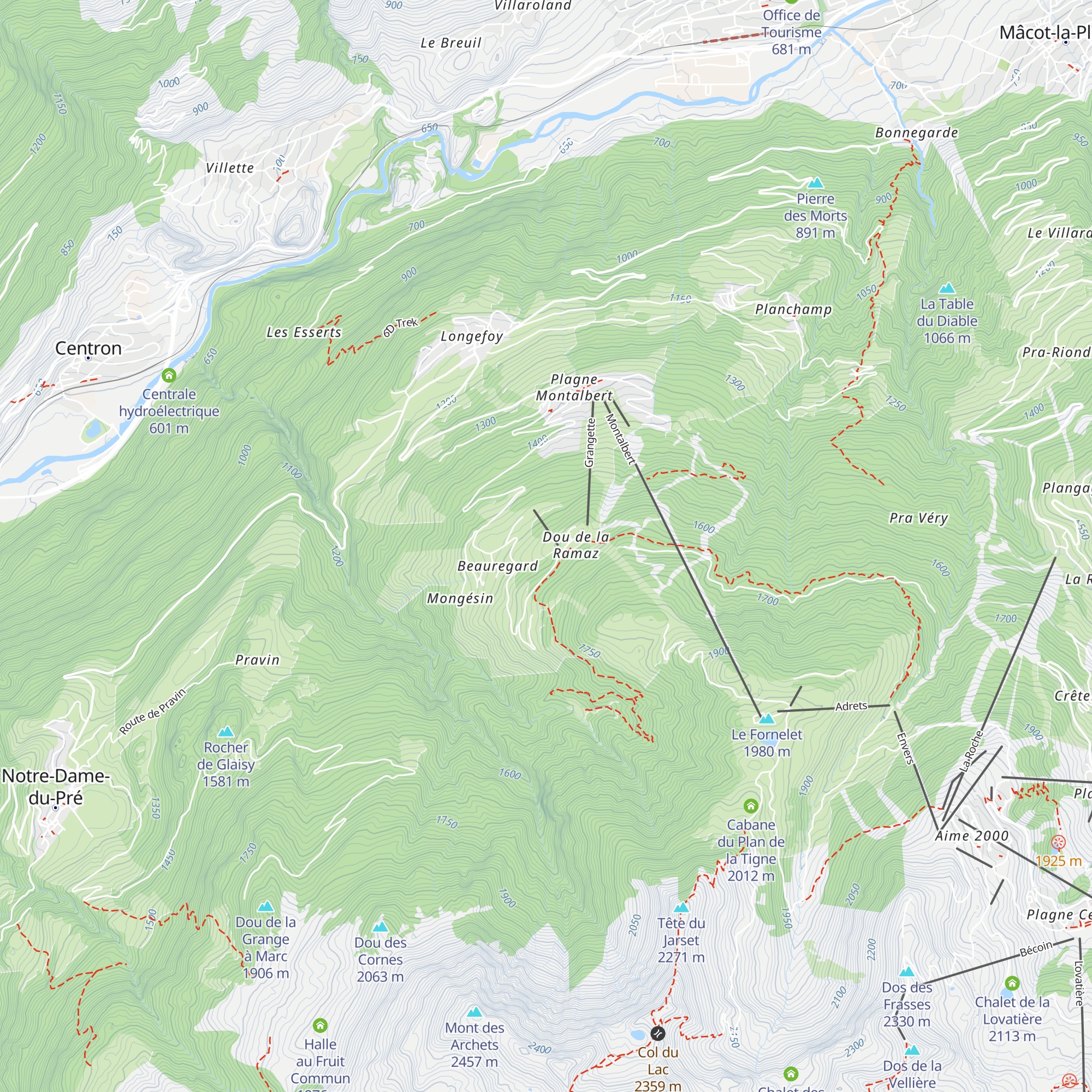 Le Forperet map