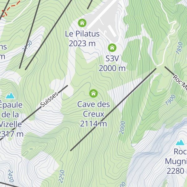 Map of Cave des Creux