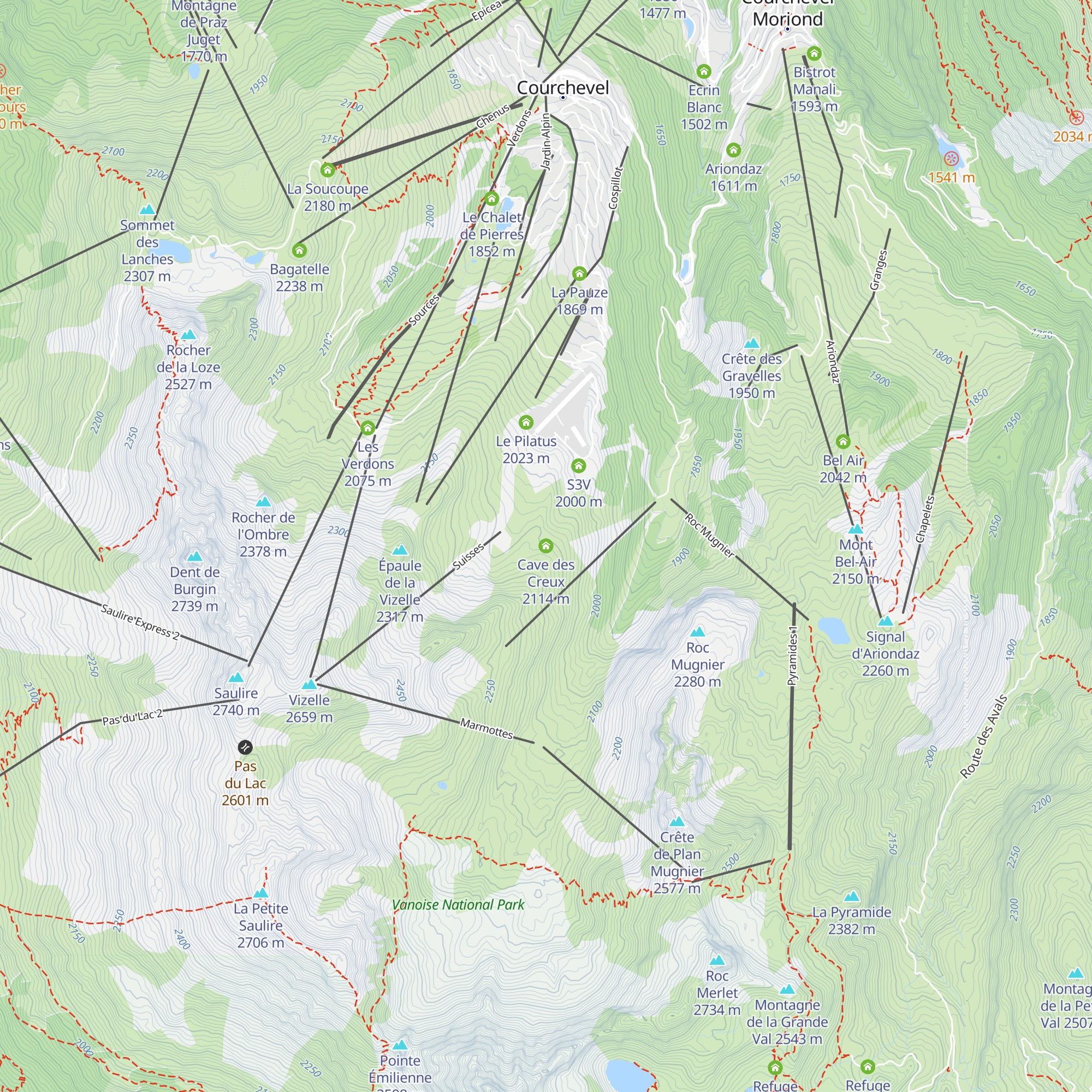 Cave des Creux map
