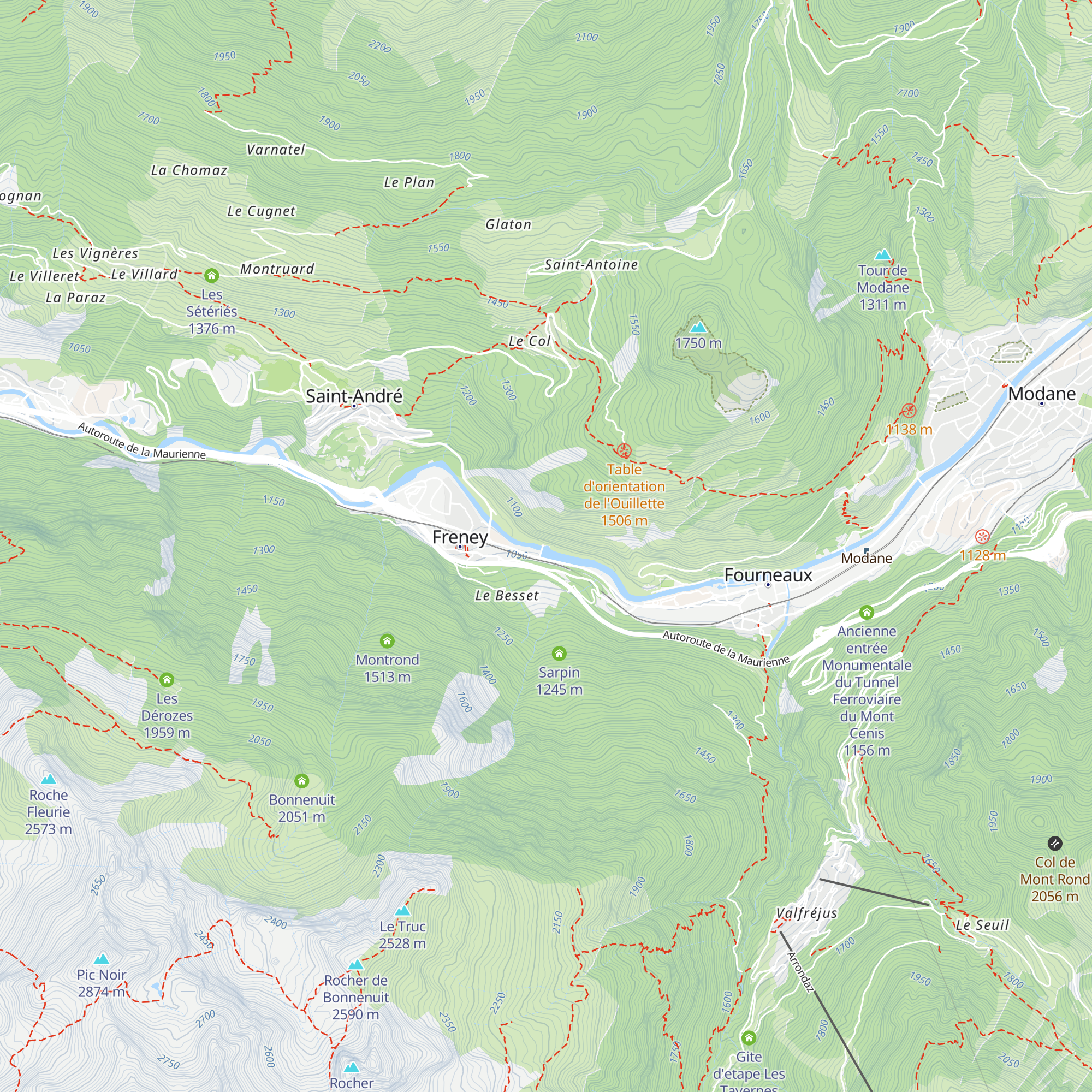 Prise d'eau du Freney map