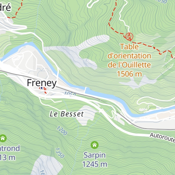 Map of Prise d'eau du Freney