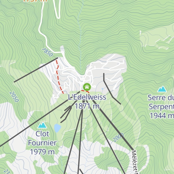 Map of L'Edelweiss