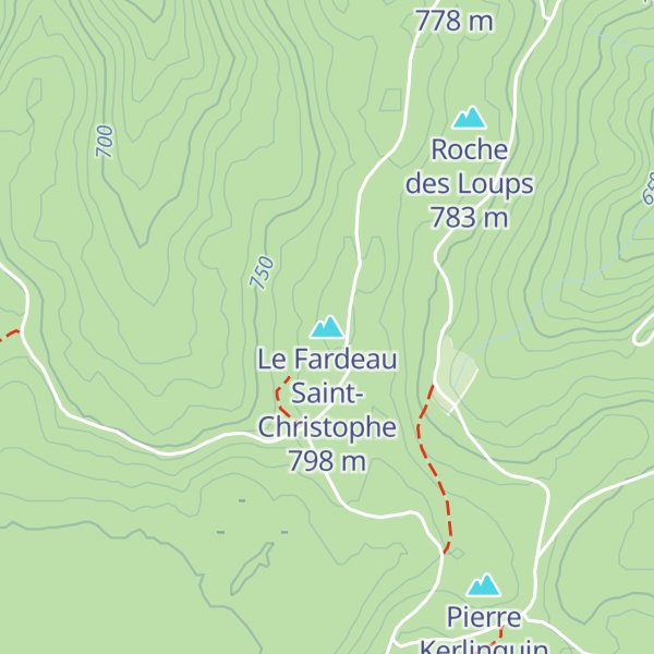 Map of Le Fardeau Saint-Christophe