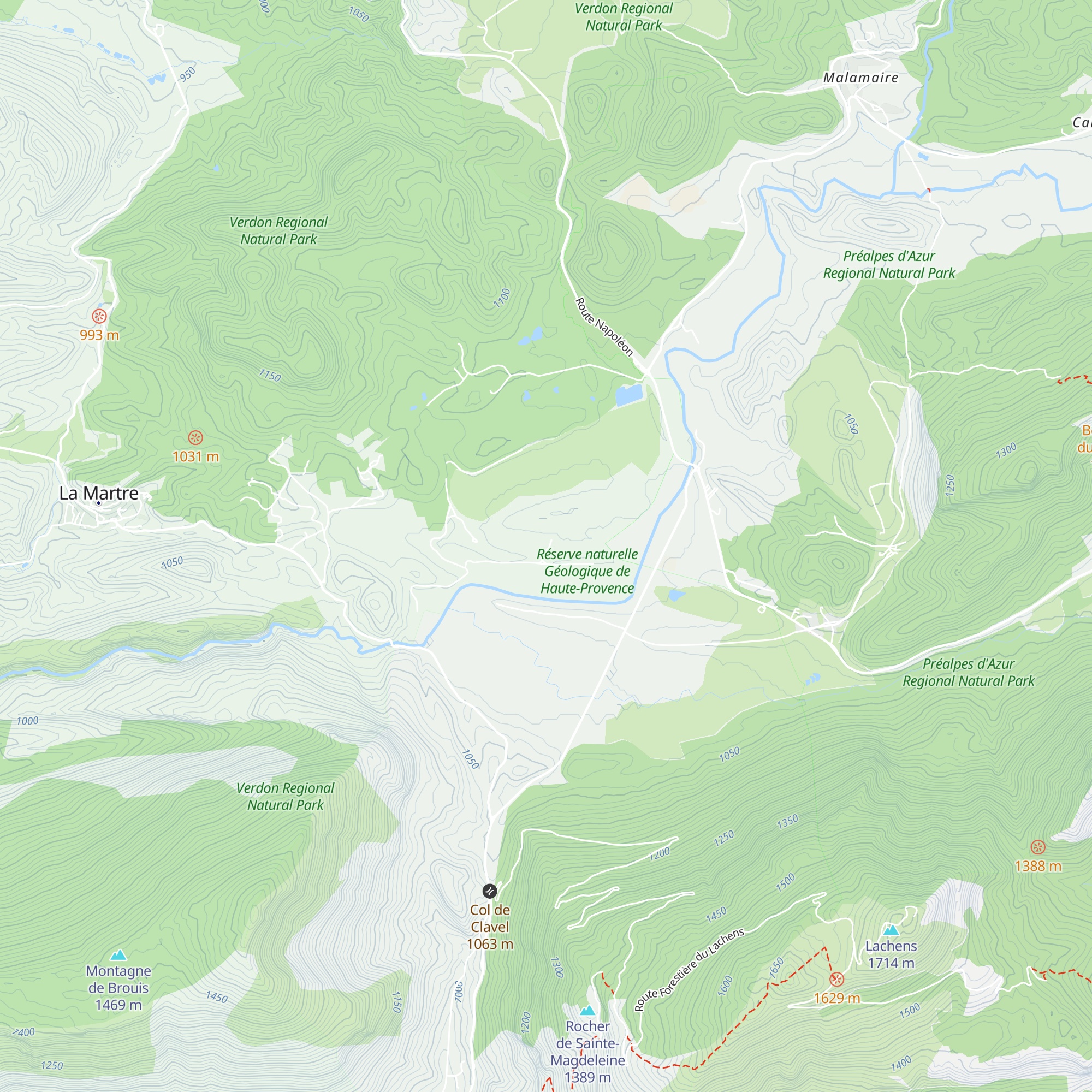 Gîte La Clairière map
