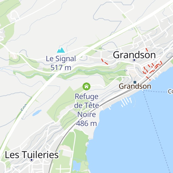 Map of Refuge de Tête Noire